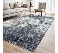homeart Marlow Modern Abstract Area Rug Super Soft Sustainable Neutral Woven Carpet with Bold Patterned Design Durable Indoor Rug for Living Room Bedroom Entrance Kid Pet Friendly Blue 200x290