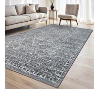 Homeart Traditional Area Rug Super Soft Sustainable Woven Neutral Carpet Durable Indoor Rug Medium Grey 160X230