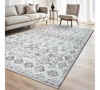 homeart Traditional Area Rug - Super Soft & Sustainable Woven Neutral Carpet with Classic Timeless Design Durable Indoor Rug for Living Room Bedroom & Kitchen Kid & Pet Friendly Mix Beige 120x170