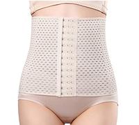 HOMEBABY Women Corset for Woman, Waist Trainer for Weight Loss,Body Trimmer Training Sport Shaper Belt Ladies Adjustable Wasit Cincher Shaperwear Fat Burner Sweat Weight Loss Tank Top Suit Khaki