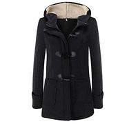 HOMEBABY Womens Long Trench Coat Fluffy Faux Fur Open Front Cardigan Fleece Jacket Coat Windbreaker Ladies Winter Warm Parka Outwear Coats Pullover Jumper UK 8-22 Dark Gray