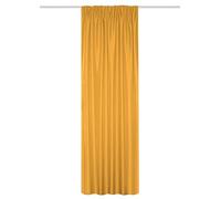HOMEbasics 085960 Eskimo Blackout Curtain with Thermal Function, Colour: Curry, Size: 300 x 135 cm
