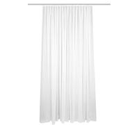 HOMEbasics 41694 Store/curtain 'FLAMIO', Window Curtains, Transparent Ready-to-Use Store, Color: White, Size: 160 x 600 cm