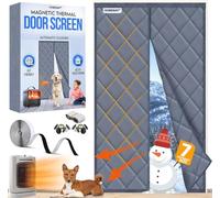 Homebay® Magnetic Thermal Insulated Door Curtain - Thickened Oxford Fabric Draft Insulation, Auto-Closure Screen Door Cover, No-Drill Easy Install for Doorways