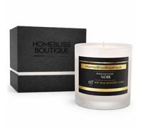 HomeBliss Boutique Pomegranate Noir Luxury Soy Candle - 200g Hand-Poured | Black & Gold Premium Gift Box | Strong but Elegant Scent | Luxury Scented Candle for Women & Men