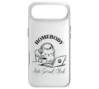 Homebody Anti Social Club Cat Stay Home Socially Awkward Case for iPhone Air