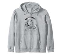 Homebody Anti Social Club Cat Stay Home Socially Awkward Zip Hoodie