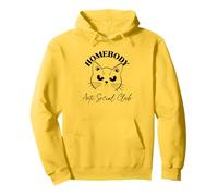 Homebody Anti Social Club Cats Stay Home Socially Awkward Pullover Hoodie