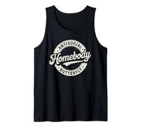 Homebody Antisocial Butterfly Vintage Antisocial Introvert Tank Top