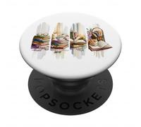 Homebody Book Lover Cozy Cats Candles Bookish Aesthetic PopSockets Adhesive PopGrip