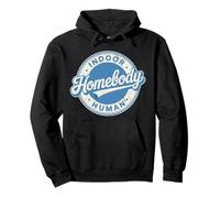 Homebody Indoor Human Vintage Antisocial Introvert Pullover Hoodie