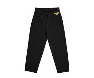 Homeboy Unisex X-Tra Baggy Cord Pants, Black, 25 L30
