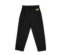 Homeboy Unisex X-Tra Baggy Cord Pants, Black, 36 L34