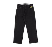 Homeboy Unisex X-Tra Baggy Denim Pants, Washed Black, 26 L30