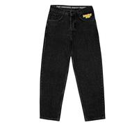 Homeboy Unisex X-Tra Baggy Denim Pants, Washed Black, 26 L32