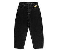 Homeboy Unisex X-Tra Monster Denim Pants, Washed Black, 25 L30