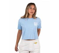 Homeboy Women's Crop - New School T-Shirt, Blue, XL