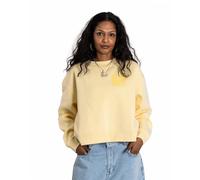 Homeboy Women's Crop Sweatshirt, Washed Yellow, XXS