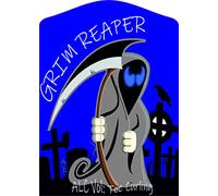 Homebrew Labels/Home Made Wine Labels Die Cut to Shape Grim Reaper… (16)