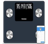 Homebuds 39st/550lb Smart Scales for Body Weight, High Precision by Bathroom Scales Professional Factory SINCE 2001, Free App Sync 13 Body Composition with BMI and Body Fat, Grey