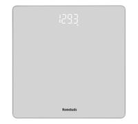 Homebuds Bathroom Scales for Body Weight, High Precision Assured by Weighing Scales Professional Factory SINCE 2001, LED Display and Step-On, 3*AAA Batteries Included, 400lb/182kg/28st, Silver