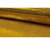 HomeBuy 6mm Sparkling Sequin Fabric Material Glitter Sparkle - 6mm sequins - 115cm wide GOLD SEQUINS (sold by the metre)