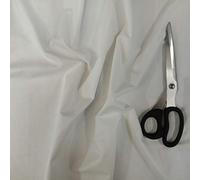 HomeBuy Plain WHITE 100% Cotton Fabric Material - 120cm wide (per metre)