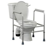 HOMECRAFT Adjustable Toilet Surround Frame, Bathroom Mobility Aid, Rail and Grab Bar, For Elderly and Disabled