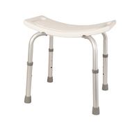 Homecraft Aluminum Medical Shower Stool, Adjustable Shower Chair, Non-Slip Shower Stool, Durable, Plastic Shower Chair, Backless Shower Aid (Eligible for VAT relief in the UK)