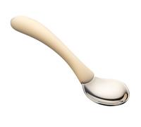 Homecraft Angled Caring Cutlery, Arthritis Aids, For Weak Grip, Easy Grip Eating Utensils for Elderly or Disabled, Teaspoon, Ivory, 1 count