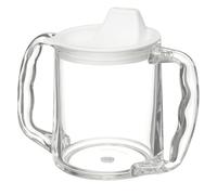 Homecraft Caring Travel Mug, Two Handle Easy Grip, Spill Resistant with Spout Opening for Children, Elderly and Disabled Users, Small Spout