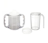 Homecraft Caring Two-Handled Mug - Non-Retail Packed, Shatterproof Drinking Cup for Elderly, Children or Those with Weak Grip/Arthritis