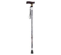 Homecraft Coloured Walking Sticks, Height-Adjustable Walking Stick for Stability and Support, Paisley