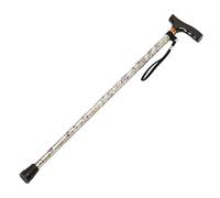 Homecraft Coloured Walking Sticks, Height-Adjustable Walking Stick for Stability and Support, Woodland Flower