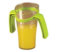 Homecraft Deluxe Nosey Cup with Handles, Ergonomic Shaped Cup with Cut Out for Stable and Fixed Drinking Position, Functional Drinking Aid Eliminates Tipping the Head, Shatterproof Material