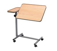 HOMECRAFT Dual Action Bed and Chair Portable Table. Wheeled Height Adjustable Table with Tiltable Surface Mobility Aid