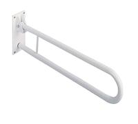 HOMECRAFT Fold Away Grab Rail - 75cm Wall Mounted Support Rail for Bathroom Safety, Folding Handrail for Elderly, Injured & Disabled, Toilet Aid for Stability & Confidence