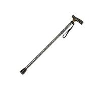 HOMECRAFT Folding Coloured Walking Stick with Wooden Handle, Lightweight Adjustable Walking Cane for Balance, Mobility Aid, Wild Rose, 825-925 mm/33-37 Inch, (Eligible for VAT relief in the UK)