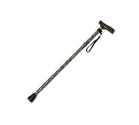 HOMECRAFT Folding Walking Stick, Lightweight Cane, Rubber Tip, Pattern, Mobility Aids, 77.5-87.5 cm