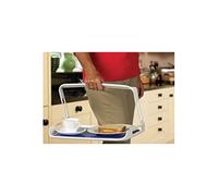 Homecraft Freehand Tray without Non-Slip Mat, Requires Only One Handed Carrying, Safely Carry Items with Unique Foldaway Handle, Mat Secures the Contents on the Tray, Allows for Additional Assistance