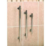 Homecraft Grab Rails with Polished Stainless Steel, Safety Support Grab Bar for Bathroom and Around the Home, Mobility Aid for Elderly, Disabled, and Handicapped, Straight, 305 mm