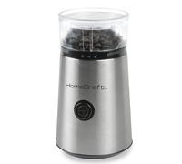 HomeCraft HCCG1SS Grinder Mill with Large 12 Cup Capacity, One Touch Operation, Dishwasher Safe Bowl, Perfect for Nuts, Spices & Herbs, Stainless steel