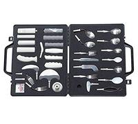 Homecraft Kings Cutlery Assessment Kit, Standard, Angled, and Specialised Utensils, Non-Corroding, Dishwasher Safe - Pack of 33 Pieces