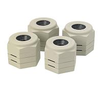 HOMECRAFT LANGHAM 4.3 to 6.5 cm Grip On Height Adjustable Furniture Raisers - Set of 4 (Eligible for VAT relief in the UK)