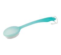 Homecraft Long Handle Bathing Brush, Body Exfoliator Brush, Soft Bristles for All Skin Types - Blue Colour