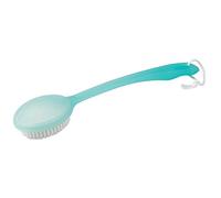 Homecraft Long Handle Bathing Brush, Body Exfoliator Brush, Soft Bristles for All Skin Types - Blue Colour