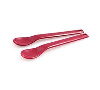 Maroon Spoons, Ideal for Narrow, Shallow Bowls Designed for Feeding Therapy Perfect for Addressing Poor Lip Closure Oral Hypersensitivity and Tongue Thrust, Large, Pack of 10