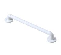 Homecraft Moulded Fluted Grab Rail, Durable PVC Safety Rail and Mobility Aid for Bathroom for Elderly, Disabled and Handicapped Users, Indoor and Outdoor Attachment, 45.7cm