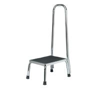 Homecraft Non-Slip Safety Step Stool with Handle for Bathroom, With Rail, Kitchen, Slippery Floor