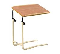 Homecraft Overbed Table, Height Adjustable, Lightweight Chair/Bed Table for Elderly, Use for Meals, Work and Activities, 66 x 64 x 46 cm